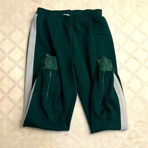 "C'est Monique" green jogger pants, size S
